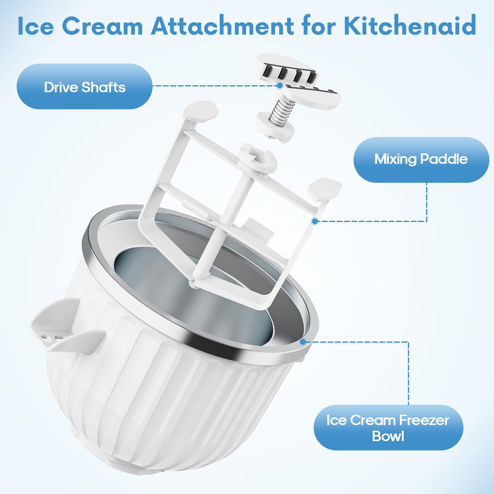 2 Quart ijsmachine-opzetstuk v - Commercial Kitchenaid recensie en prijs